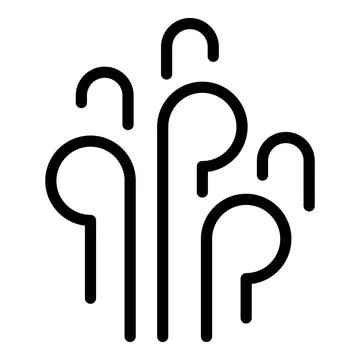 Summer wind icon outline vector. Water sport Illustrazione stock