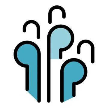 Summer wind icon vector flat Illustrazione stock