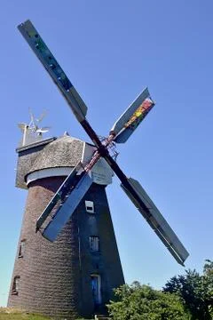 Summer windmill Stock Photos