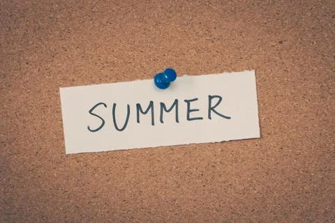 Summer word Stock Photos