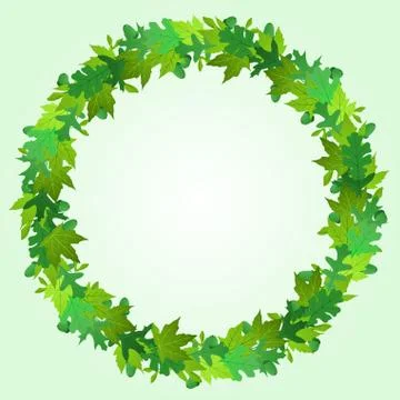 Summer wreath Illustrazione stock