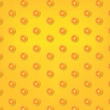 Summer Yellow Background With Orange Stock Illustration