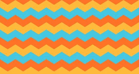 Summer zigzag chevron background with bright colors Stock Illustration