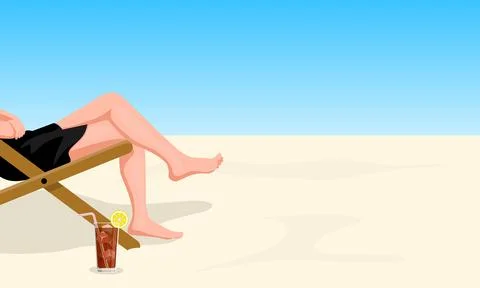 Summermbackground and template 스톡 일러스트