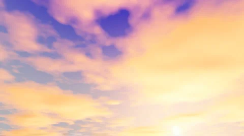 Summers day timelapse clouds Stock Footage 1099690