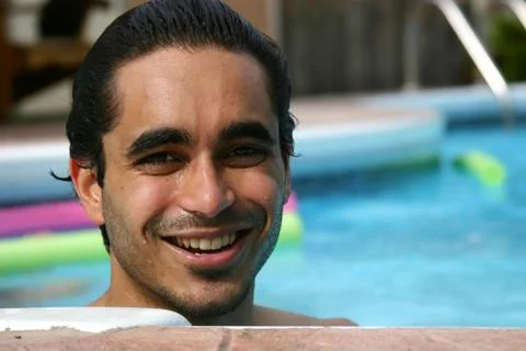 Summers at the pool Stock-Fotos