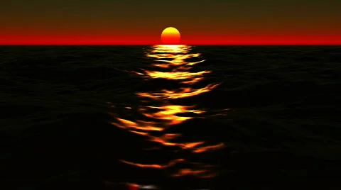 Summer's Sunset 库存影片 104717