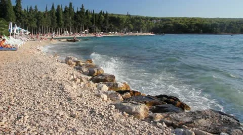 Summertime on Adriatic Sea Stock Footage 22008842