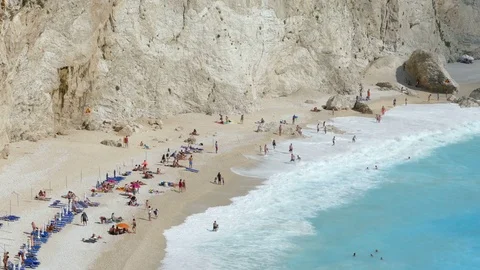 Summertime at Beach Stock Footage 77605441