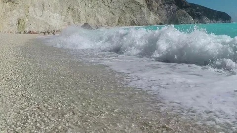 Summertime at beach, slow motion Stock Footage 78438592