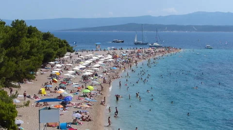 Summertime at Beach, Timelapse Stock Footage 52958323