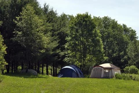 Summertime Camping Stock Photos