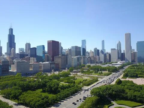 Summertime in Chicago Stock Photos
