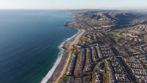 Summertime Coastline Views From Above 2 Stock Footage 340579665