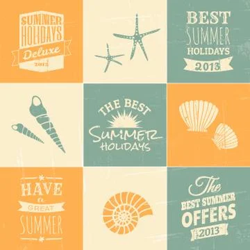 Summertime design collection Stock-Illustration