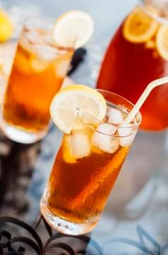 Summertime Iced Tea Stock Photos