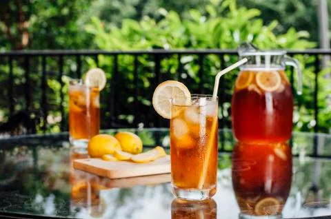 Summertime Iced Tea Stock Photos
