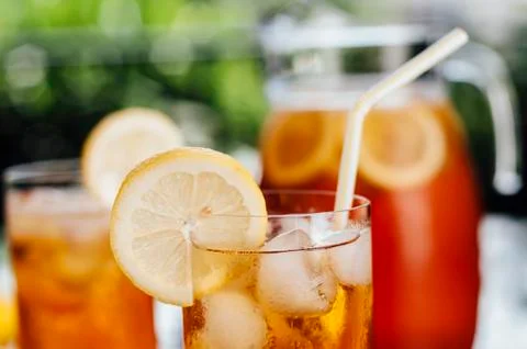 Summertime Iced Tea Stock Photos