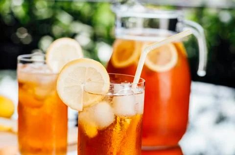 Summertime Iced Tea Stock Photos