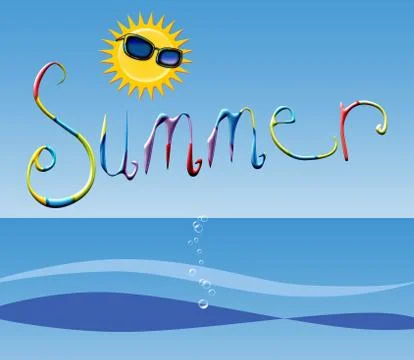 Summertime Illustrazione stock