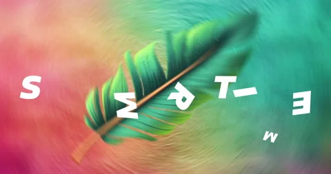 Summertime leaf animation, hand drawing to 3d motion Stock Footage 243136004