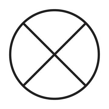 Summing junction flow chart Shape element for process layout diagram illust.. Stock Illustration