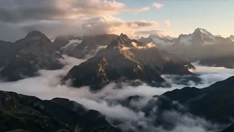 Summit Above the Clouds: Sunrise 스톡 동영상 339270911