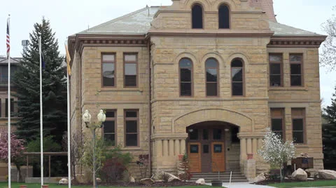Summit County Courthouse Stock Footage 23552768
