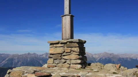 Summit cross Stock Footage 10729118