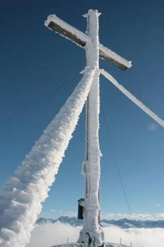 Summit cross 写真素材