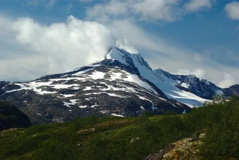 Summit in jotunheimen Stock Photos