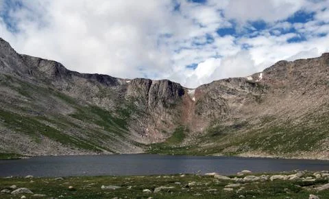 Summit lake Foto stock