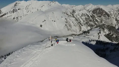 Summit moments Stock Footage 77617999