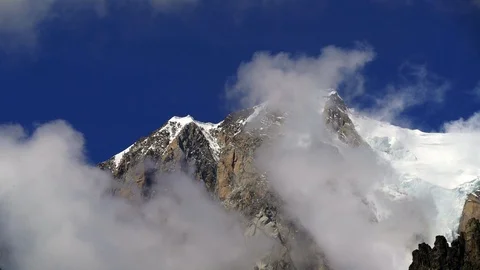 Summit of Mont Blanc video timelapse Stock-Footage 94527439
