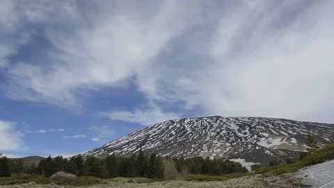 Summit of Mount Etna Stock Footage