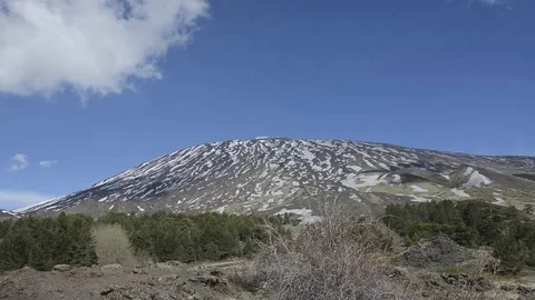 Summit of Mount Etna Video stock 73990597
