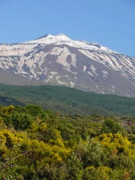 The summit of Mount Etna Foto stock