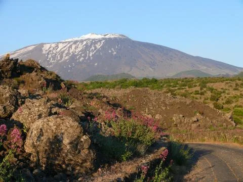 The summit of Mount Etna Foto stock