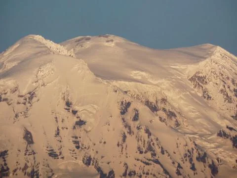 The summit of Mount Rainier Stock Photos