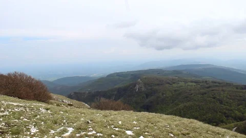 On the summit of the mountain Stock Footage 107905419