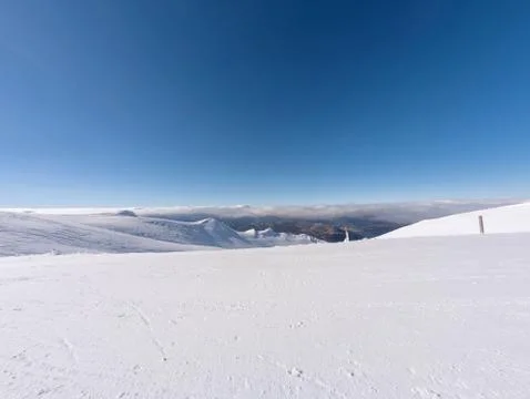 The summit of mountain Helmos Foto stock
