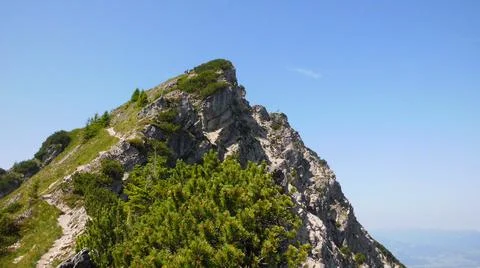 Summit at mountain Iseler Joch in allgaeu germany Foto stock
