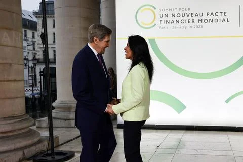 Summit for a new global financing pact in Paris, France - 22 Jun 2023 Foto stock