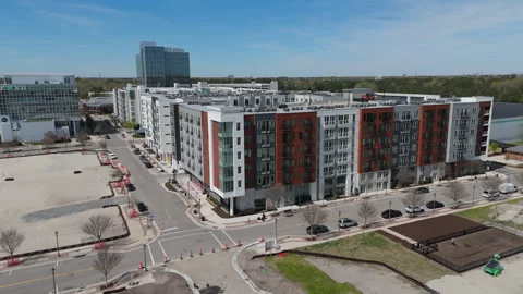 Summit Pointe Chesapeake VA Aerial Dollar Tree HQ Urban Development Vídeos de archivo 333568683