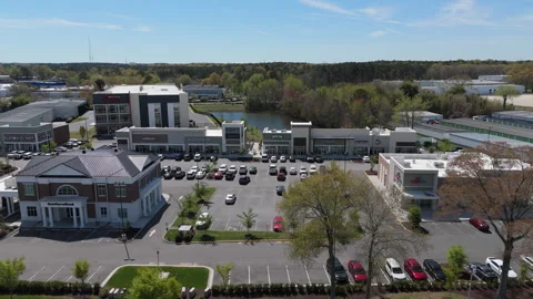 Summit Pointe Chesapeake VA Aerial Dollar Tree HQ Urban Development Vídeos de archivo 333568751