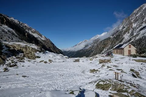 Summit of the pyrenees 스톡 사진