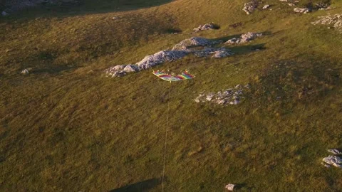 Summit Serenity: Drone Perspectives Stock Footage 262637939