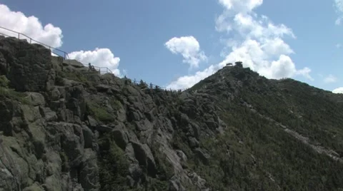 The Summit Trail to Mount Whiteface Stock Footage 8646934