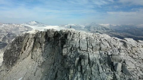 Summit Victory, expansive mountain terrain, High Aerial View Stock Footage 289477527