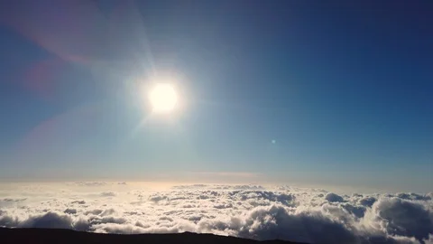 Summit view at Haleakala Volcano Crater  National Park,Maui,Hawaii,USA Stock Footage 116961668